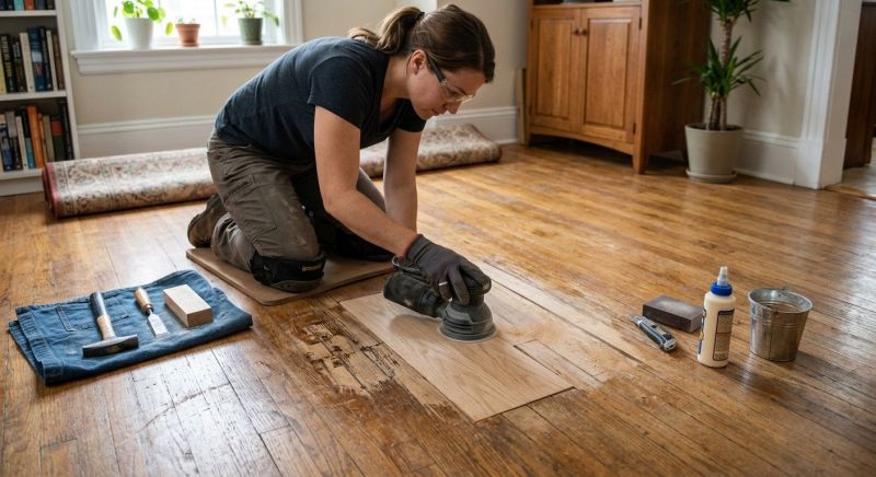 Hardwood Floor Repair detail