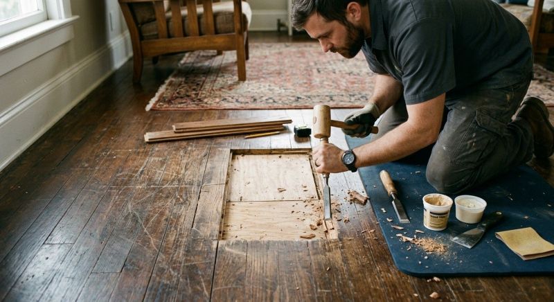 Hardwood Floor Repair detail