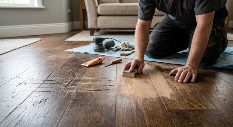 Hardwood Floor Repair detail