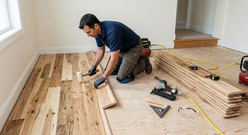 Hickory Floor Installation detail