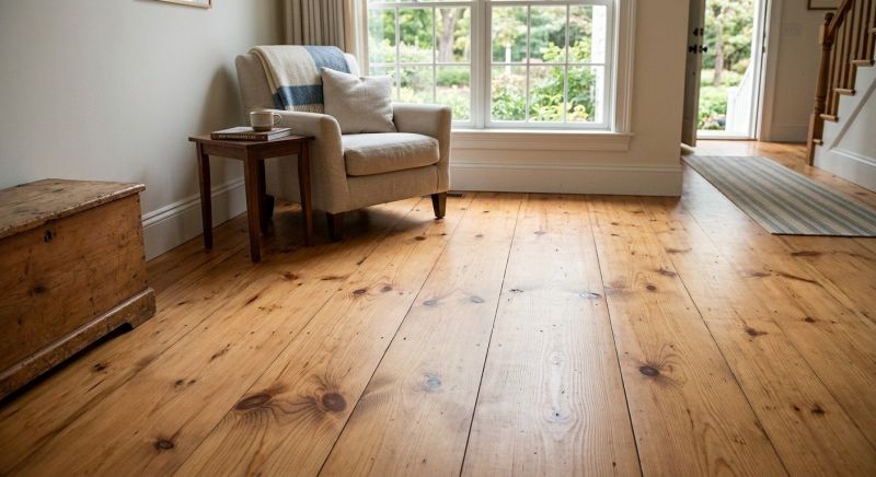 Pine Floor Installation detail