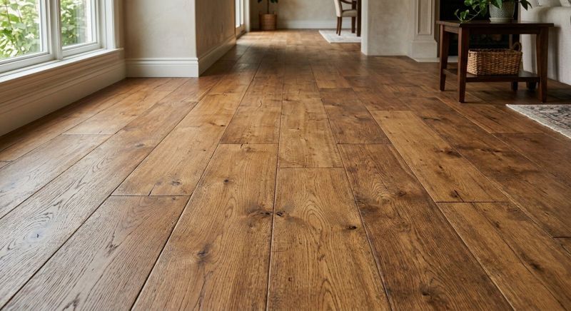 Wide Plank Floor Installation detail