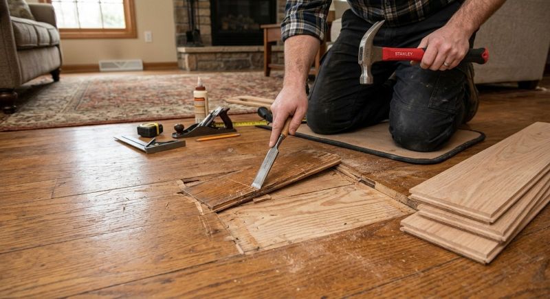 Wood Floor Repair detail