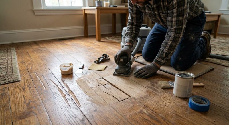 Wood Floor Repair detail