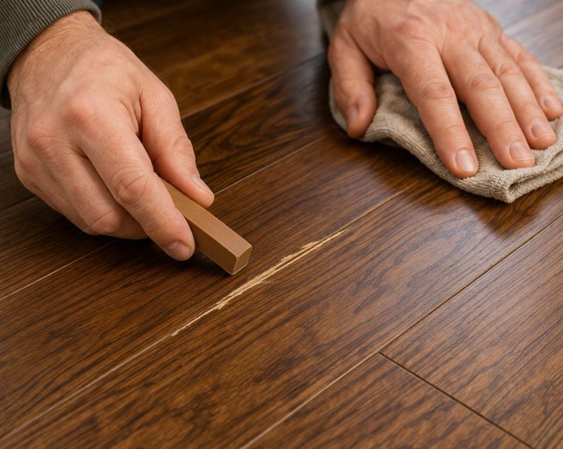Wood Floor Scratch Repair detail