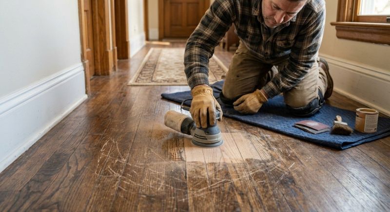 Wood Floor Scratch Repair detail