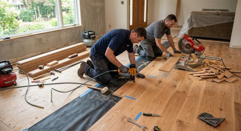 Wood Flooring Installation detail