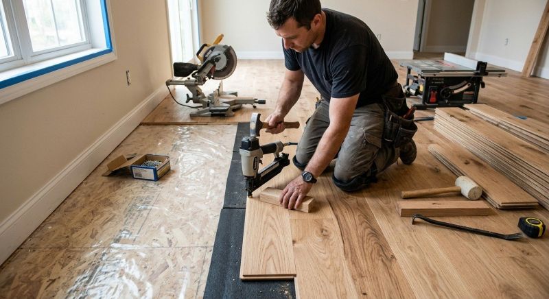 Wood Flooring Installation detail